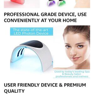 Newest Upgraded State-of-The-Art 7 Color LED Facial Skin Rejuvenation Device